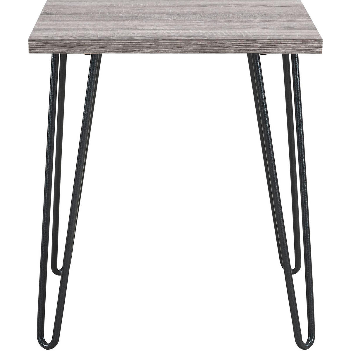 BEISTELLTISCH 49/49/55 cm Grau, Eichefarben quadratisch  - Eichefarben/Grau, Design, Papier/Holzwerkstoff (49/49/55cm) - MID.YOU