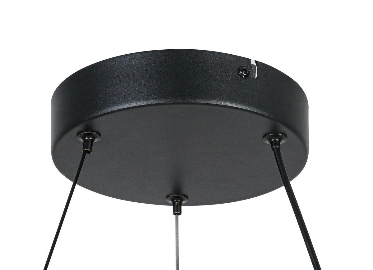 ZÁVĚSNÉ LED SVÍTIDLO, 48/52/120 cm - bílá/černá, Design, kov/plast (48/52/120cm) - Novel