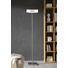 LED-STEHLEUCHTE - Chromfarben/Nickelfarben, LIFESTYLE, Kunststoff/Metall (182cm)