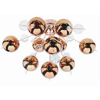 DECKENLEUCHTE  57/38 cm    - Klar/Kupferfarben, Trend, Glas/Metall (57/38cm) - Näve