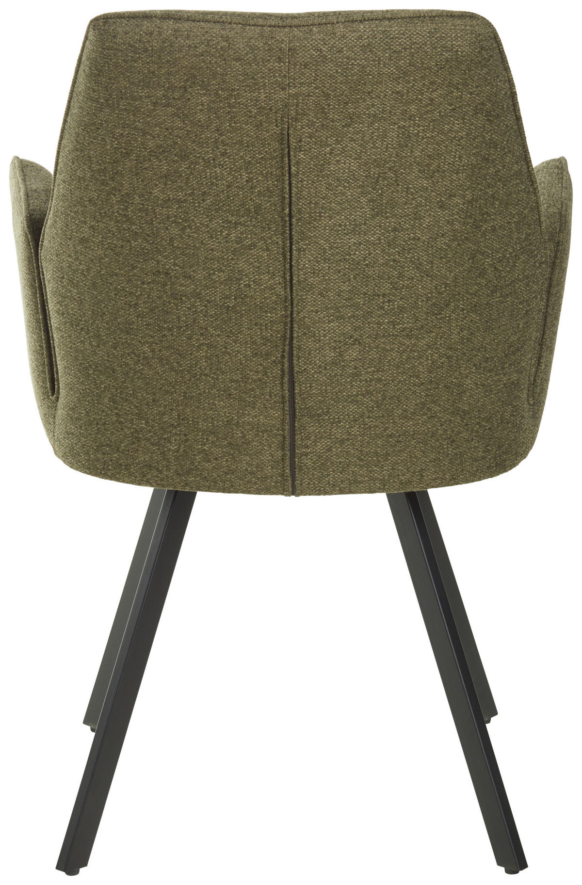 ARMLEHNSTUHL  in Eisen Webstoff  - Schwarz/Grün, LIFESTYLE, Textil/Metall (59/88/62.5cm) - MID.YOU