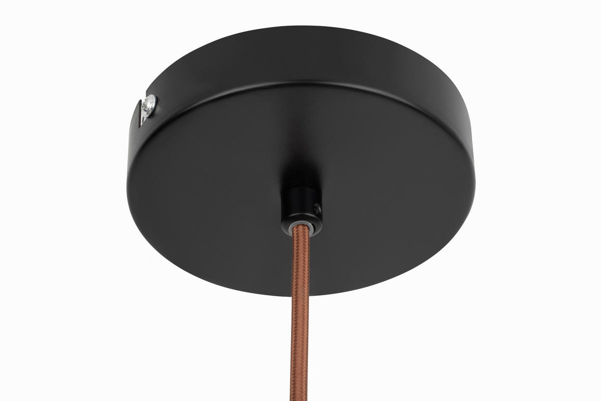 HÄNGELEUCHTE 28/120 cm  - Walnussfarben/Grau, Design, Stein/Metall (28/120cm) - Collet's Monde