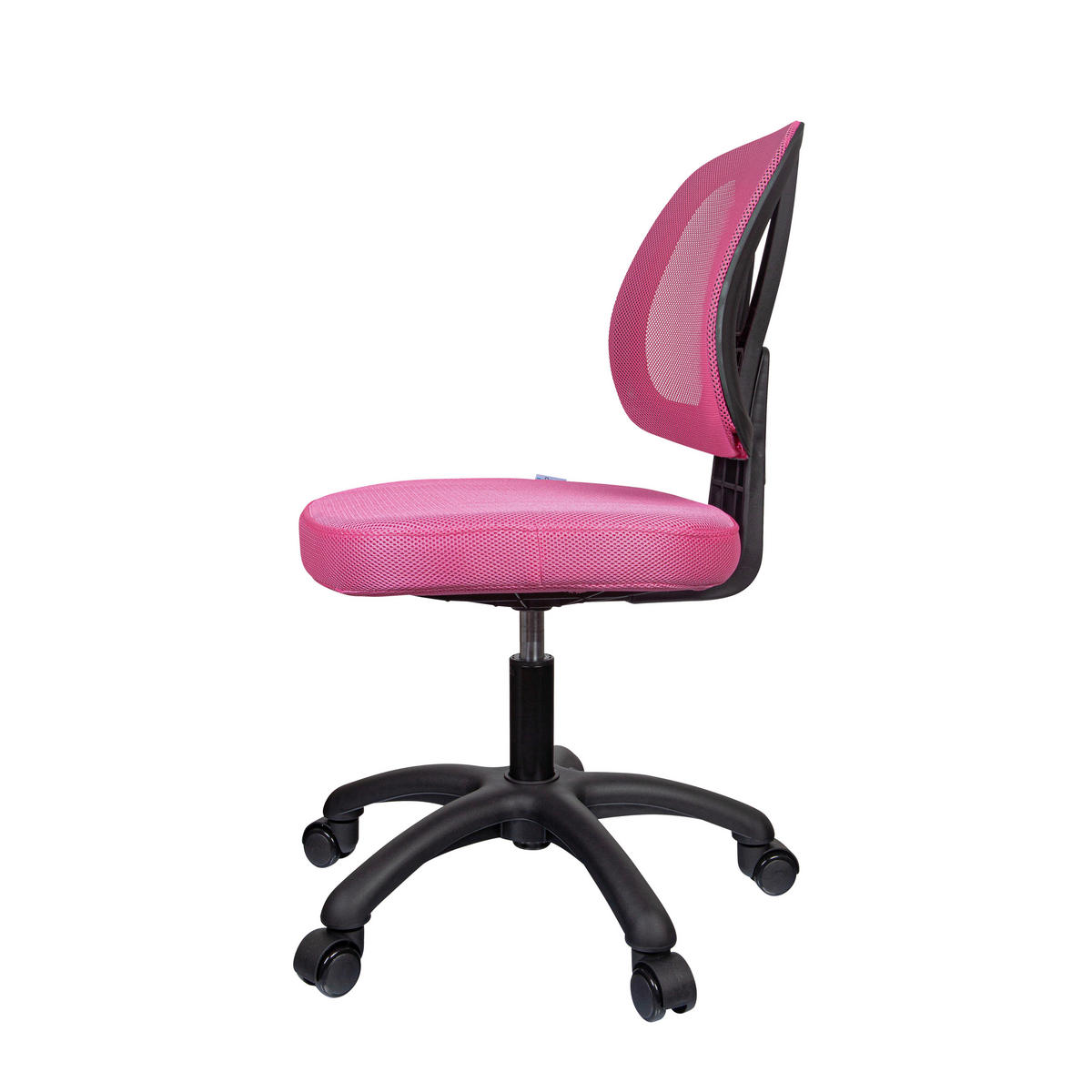 OTOČNÁ ŽIDLE PRO MLÁDEŽ, síťovina, růžová - růžová, Basics, textil/plast (46/84/51cm) - MID.YOU