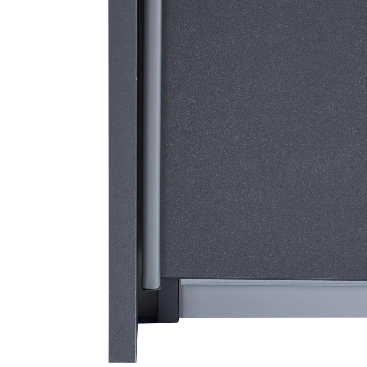 Dulap Cu Uși Culisante, 203/229/62 cm, gri - culoare aluminiu/gri, Basics, metal/material pe bază de lemn (203/229/62cm)