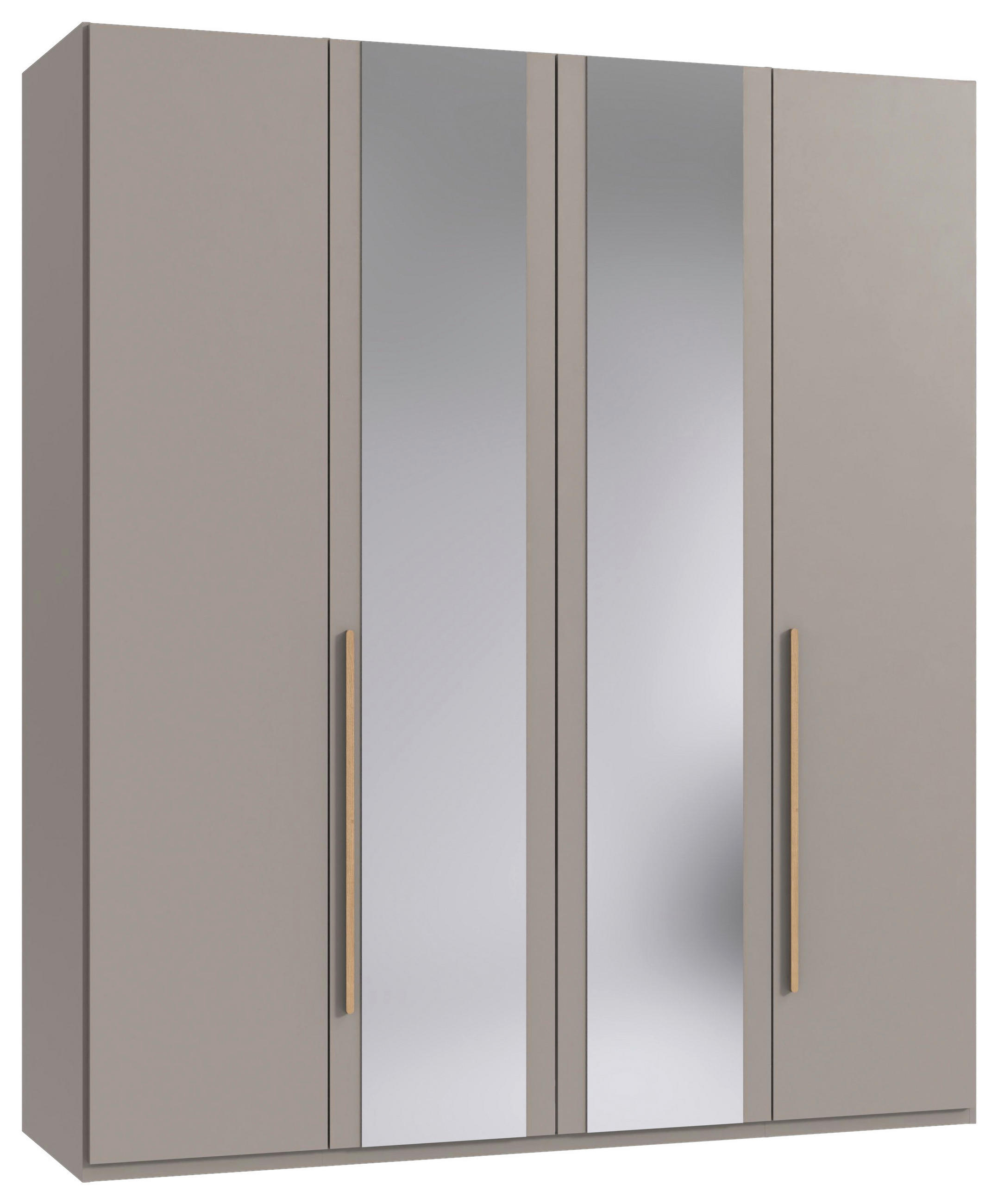 DREHTÜRENSCHRANK  in Sahara, Eiche Artisan  - Eiche Artisan/Sahara, MODERN, Glas/Holzwerkstoff (180/208/58cm) - Chameo