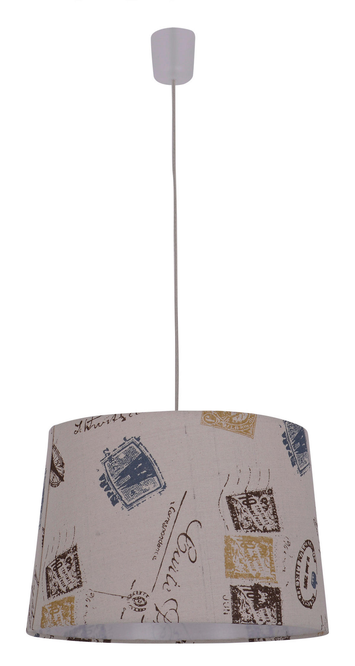 HÄNGELEUCHTE Print 35/136 cm   - Braun, Trend, Kunststoff/Textil (35/136cm) - Näve