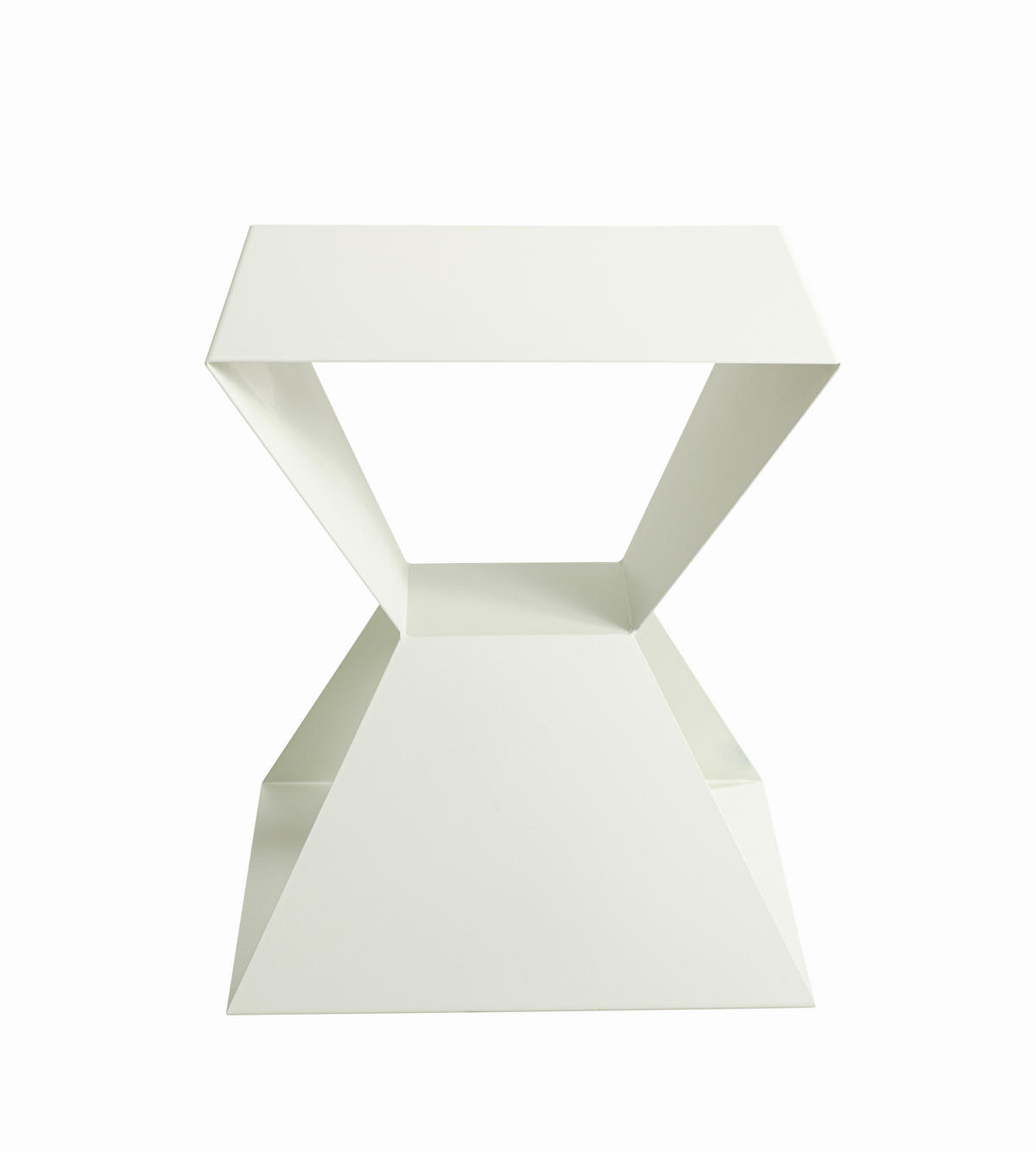 BEISTELLTISCH in Metall 40/40/45 cm  - Weiß, Design, Metall (40/40/45cm)