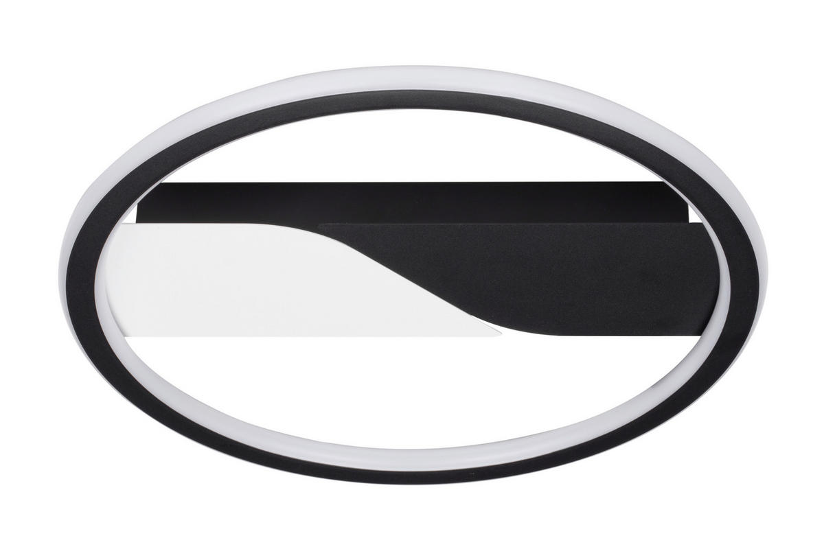 PLAFONIERĂ CU LED - alb, Basics, plastic/metal (35/5,5cm) - Novel