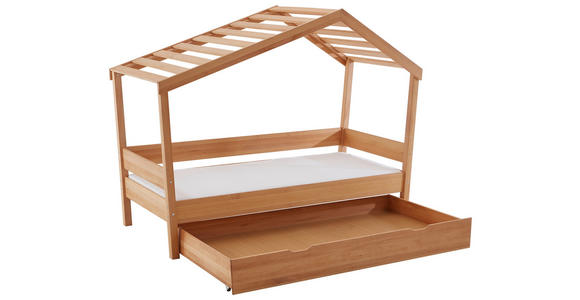 BETT 90/200 cm  in Buchefarben  - Buchefarben, KONVENTIONELL, Holz (90/200cm) - Carryhome