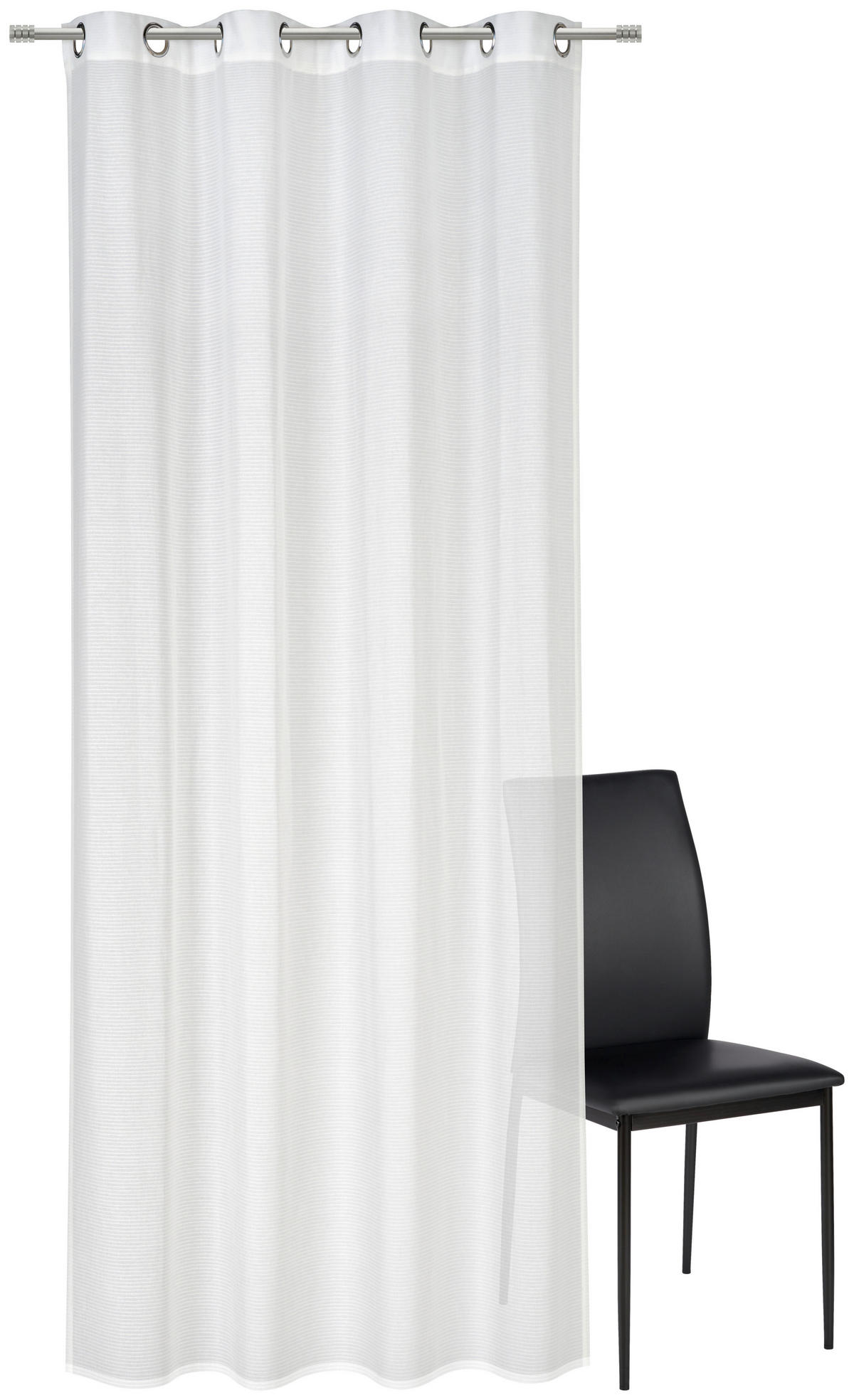 ÖSENSCHAL OSLO halbtransparent 140/245 cm   - Weiß, Basics, Textil (140/245cm) - Esposa