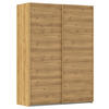 SCHWEBETÜRENSCHRANK 162/223/68 cm 2-türig Eichefarben  - Eichefarben, Design, Holzwerkstoff/Kunststoff (162/223/68cm) - Novel