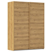 SCHWEBETÜRENSCHRANK Eichefarben  - Eichefarben, Design, Holzwerkstoff/Kunststoff (162/223/68cm) - Novel