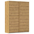 SCHWEBETÜRENSCHRANK  in Eichefarben  - Eichefarben, Design, Holzwerkstoff/Kunststoff (162/223/68cm) - Novel