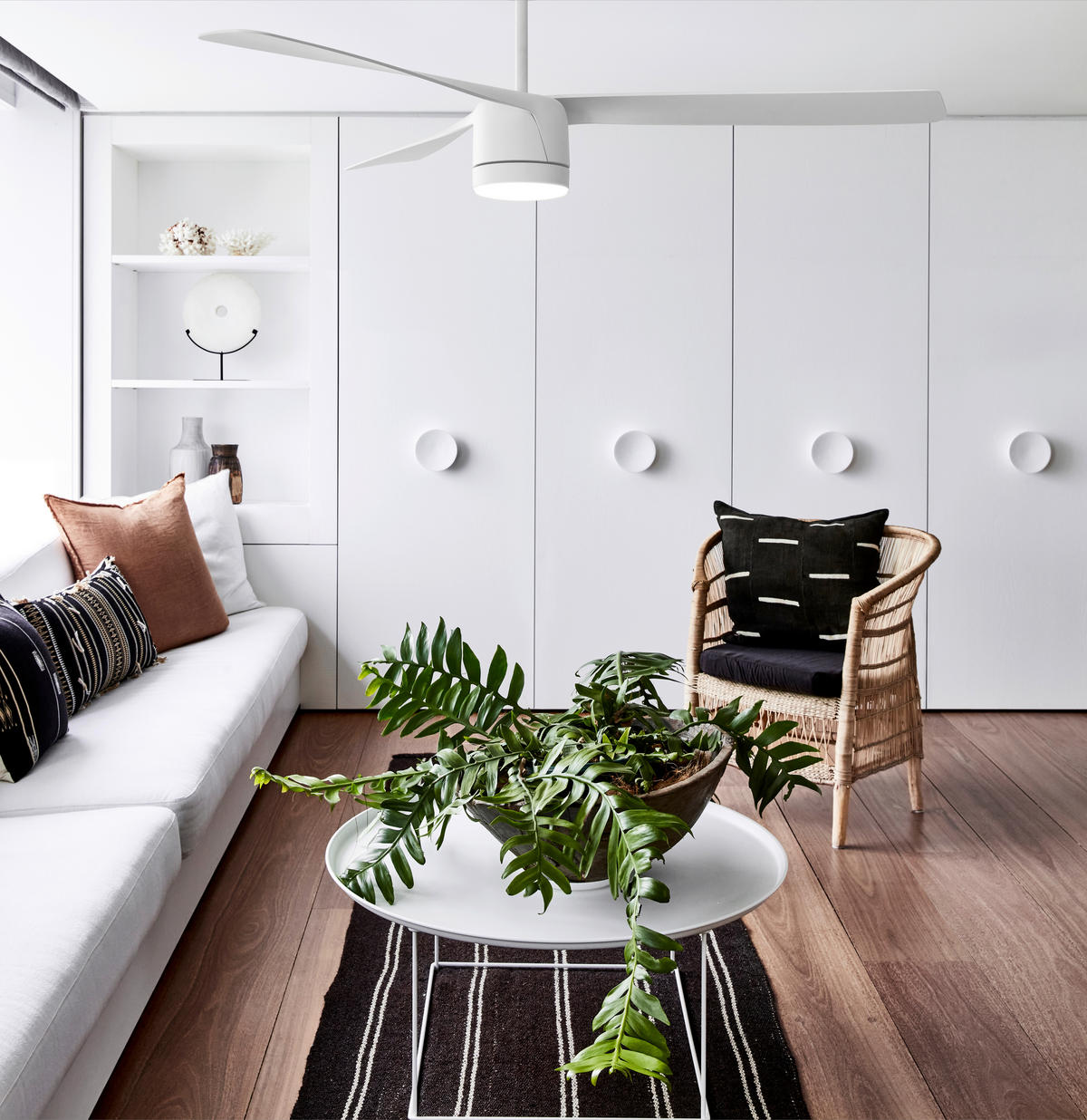 DECKENVENTILATOR - Weiß, Trend, Kunststoff/Metall (142cm) - P & B
