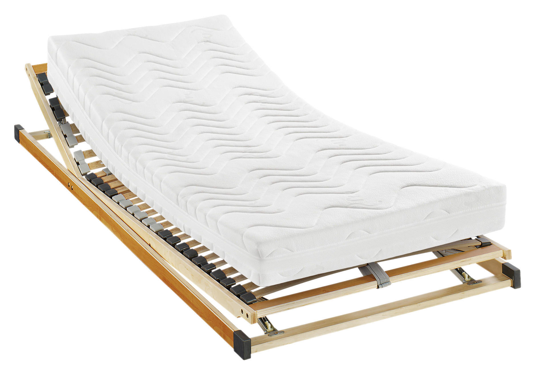 MATRATZENSET 90/200 cm  - Eichefarben, Basics, Holz (90/200cm) - Sleeptex