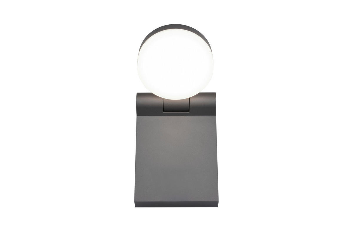 AUßENWANDLEUCHTE   - Anthrazit/Weiß, Basics, Kunststoff/Metall (19/10/14cm)