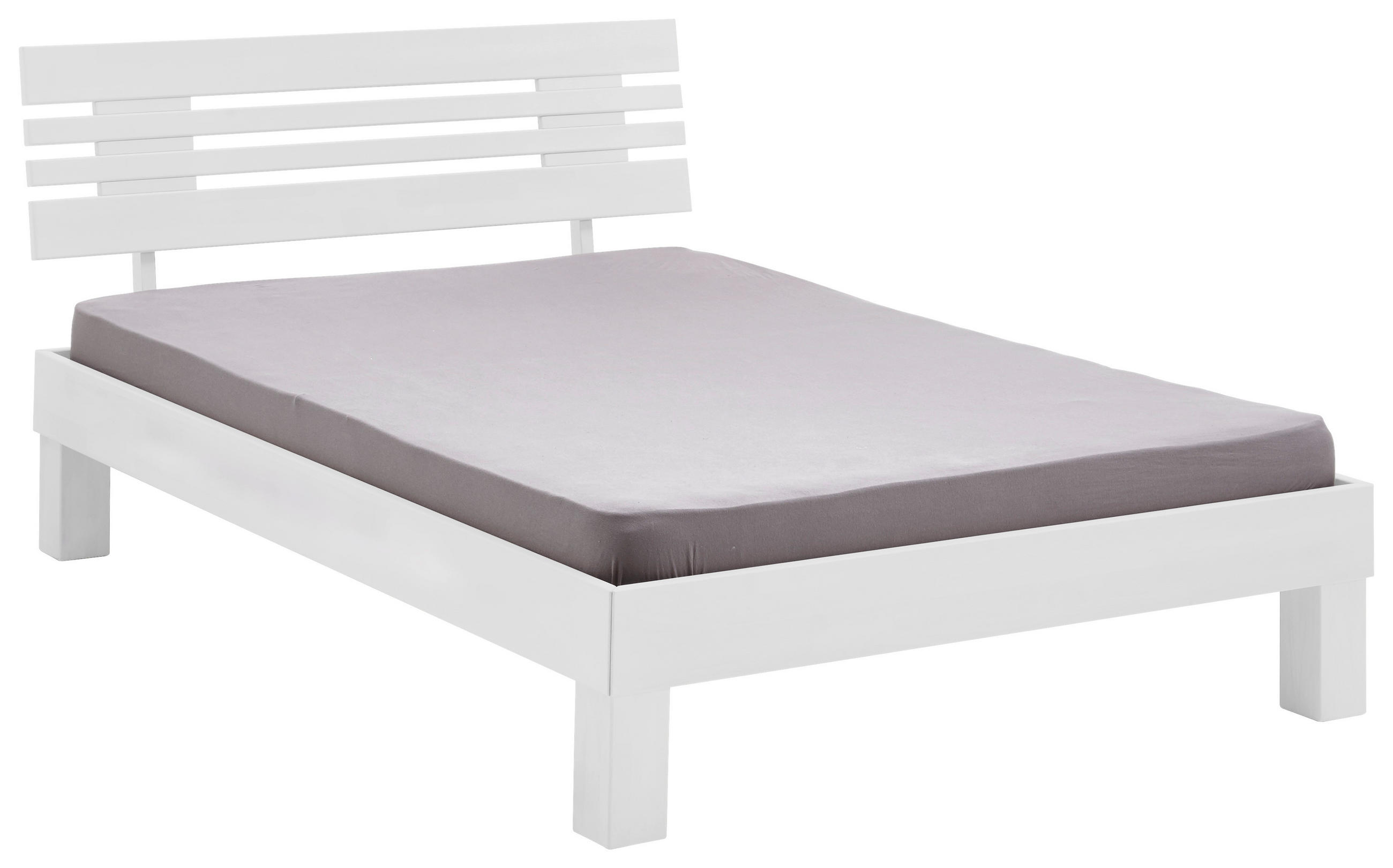 BETT 180/200 cm  in Weiß  - Weiß, KONVENTIONELL, Holz (180/200cm) - Boxxx