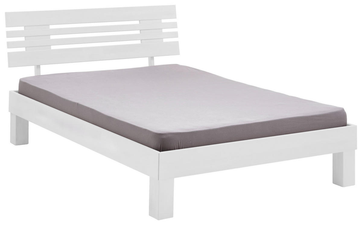 BETT 180/200 cm  in Weiß  - Weiß, KONVENTIONELL, Holz (180/200cm) - Boxxx