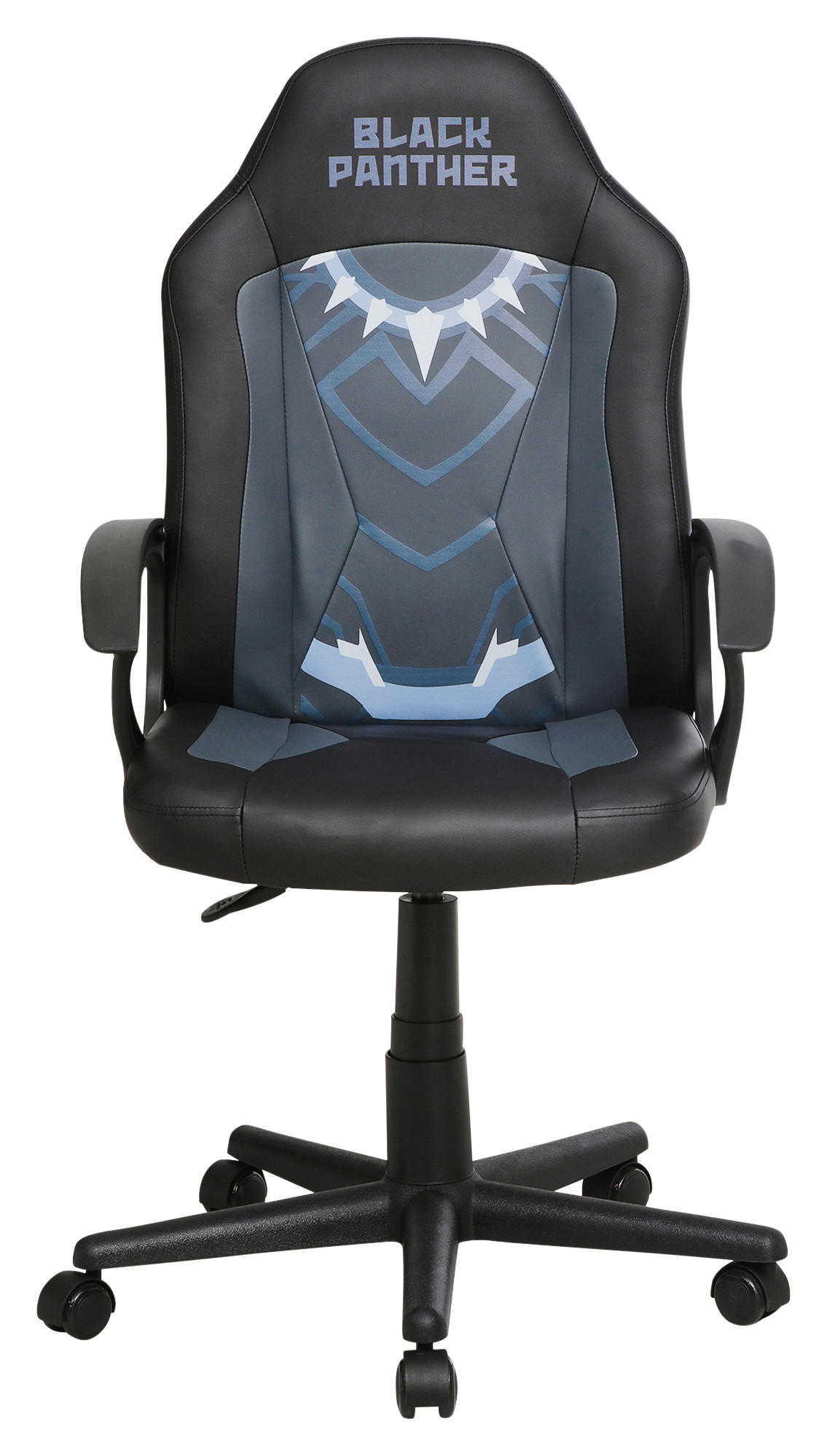 GAMINGSTUHL Blau, Schwarz Kunststoff, Textil   - Blau/Schwarz, Design, Kunststoff/Textil (60/98,5-108/63,6cm) - Marvel