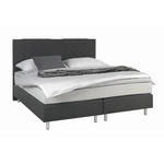 BOXSPRINGBETT 160/200 cm  in Anthrazit, Hellgrau  - Anthrazit/Hellgrau, Design, Holz/Metall (160/200cm) - Carryhome