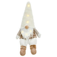 WICHTEL  - Hellbraun/Dunkelbraun, LIFESTYLE, Textil/Stein (21/46/10cm) - X-Mas