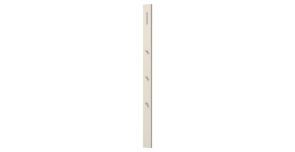 GARDEROBE 4-teilig in 170/185/33 cm - Sandfarben, Design, Glas/Holzwerkstoff (170/185/33cm) - Moderano