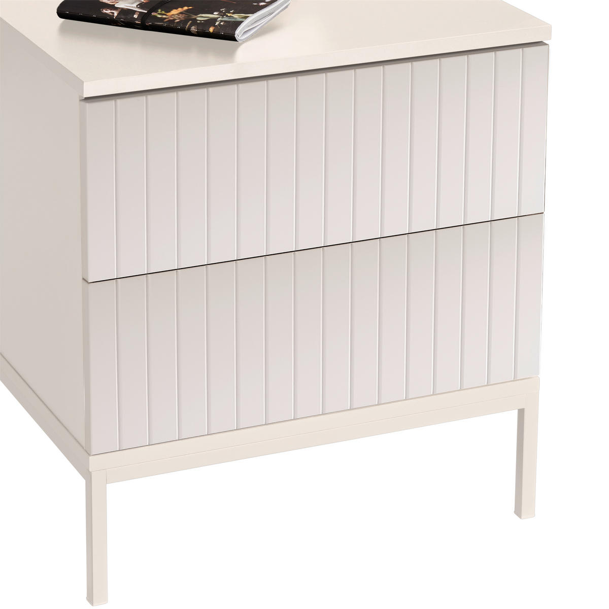 NACHTSCHRANK 51,6/56/38 cm  - Kaschmir, KONVENTIONELL, Holzwerkstoff (51,6/56/38cm) - Voleo