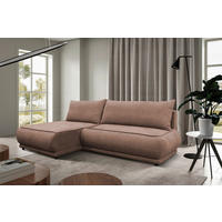 ECKSOFA  PAROS Braun Bouclé  - Schwarz/Braun, Design, Kunststoff/Textil (179/277cm) - MID.YOU