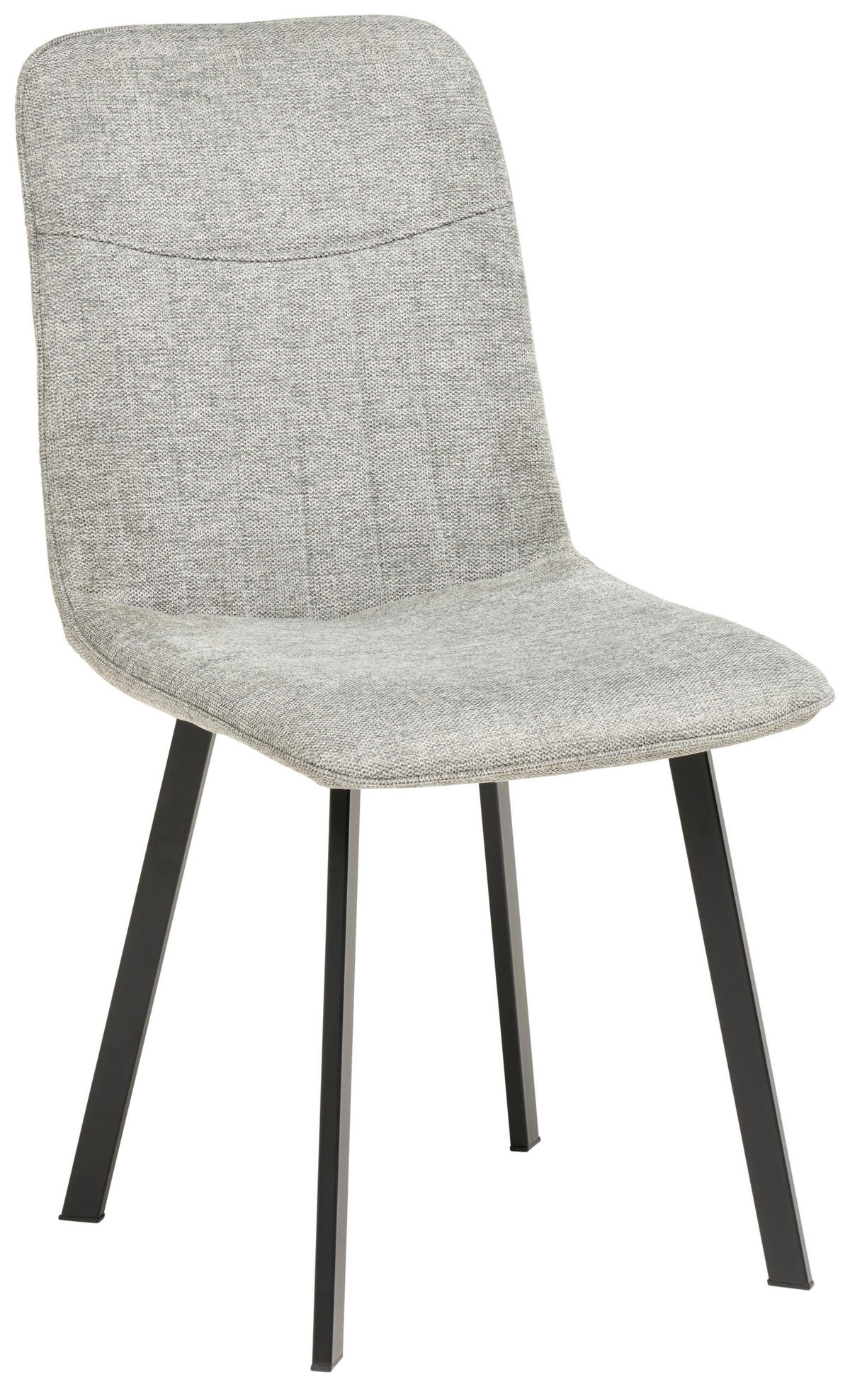 TISCHGRUPPE   - Hellgrau/Weiß, KONVENTIONELL, Textil/Metall (140/46/75/88/80/57cm) - MID.YOU