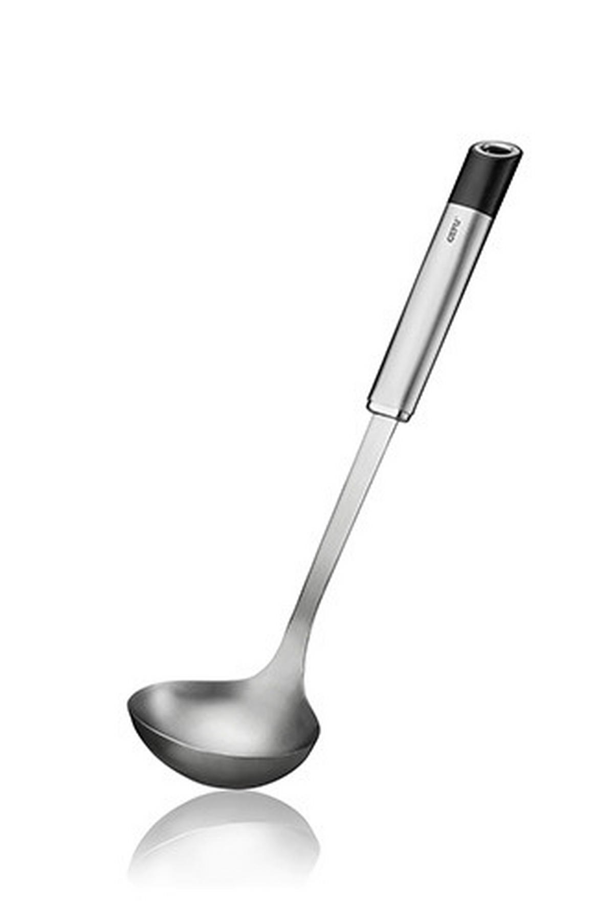 KUTLAČA - boja nerđajućeg čelika/crna, Osnovno, metal/plastika (9/6,8/34,2cm) - Gefu