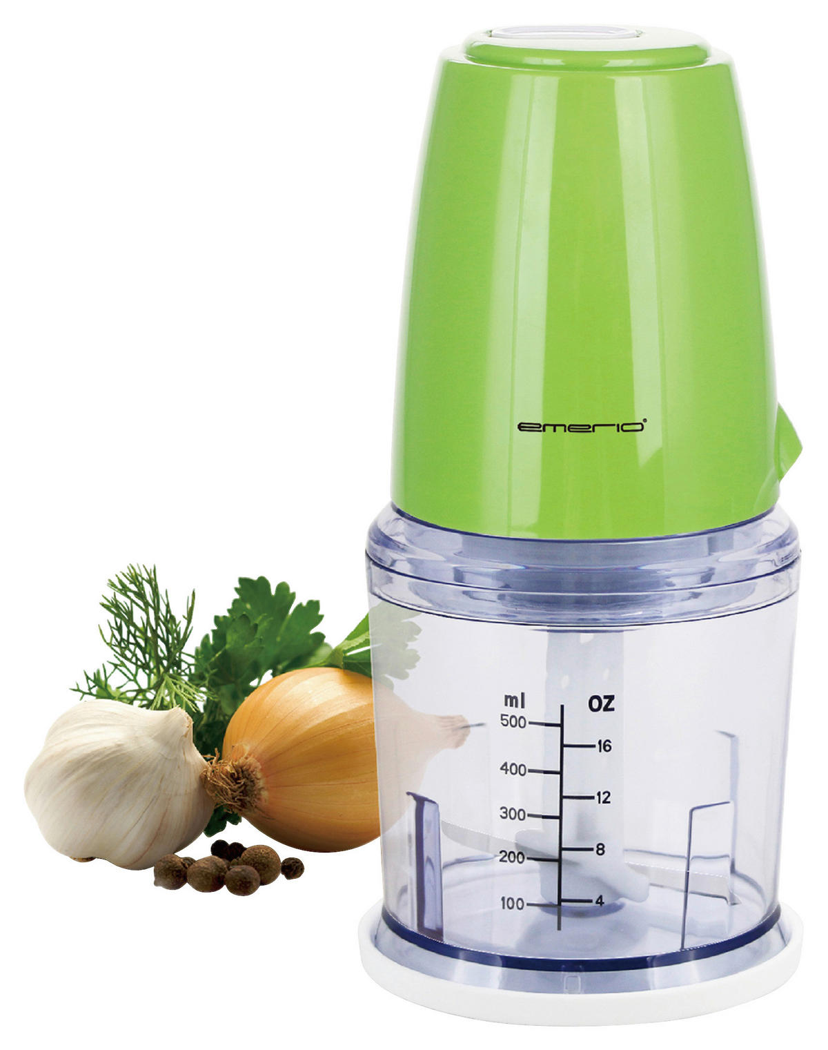 UNIVERSALZERKLEINERER - Transparent/Grün, Basics, Kunststoff/Metall (11,5/22/11,5cm) - EMERIO