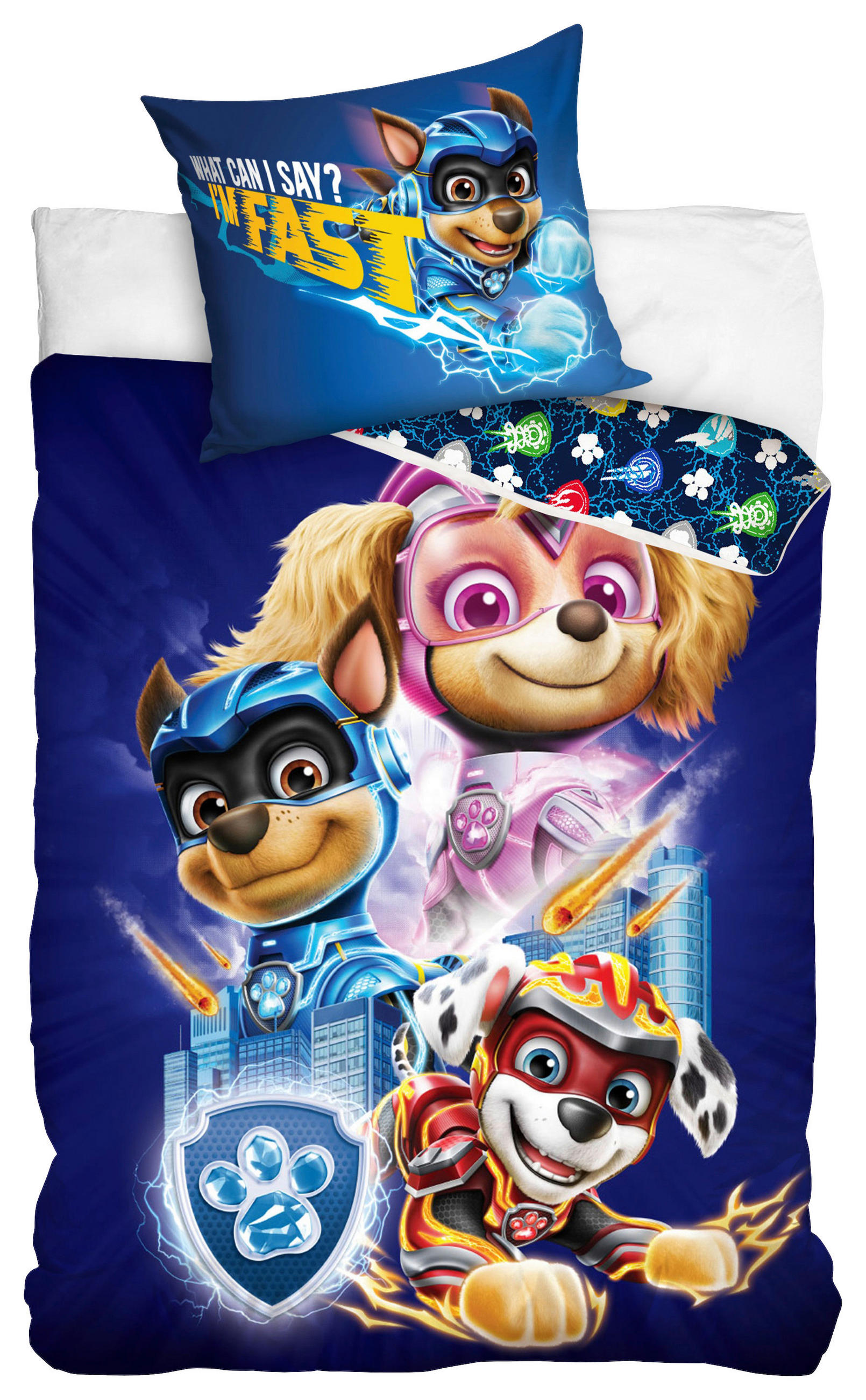 DEČJA POSTELJINA PAW PATROL 140/200 cm tekstil višebojna  - višebojna, Osnovno, tekstil (140/200cm) - Paw Patrol