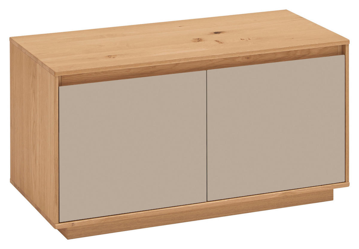 GARDEROBENBANK  in 86/45/40 cm  - Sandfarben/Eichefarben, Design, Holz/Holzwerkstoff (86/45/40cm) - Novel