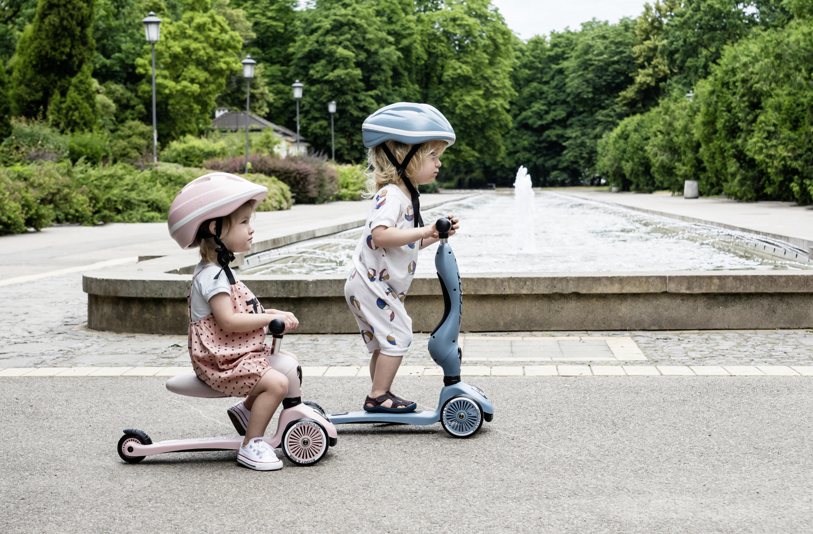 LAUFRAD/KINDERSCOOTER 2in1 Highwaykick 1  - Blau, Trend, Kunststoff/Metall (24/37/55cm) - Scoot and Ride