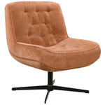 SESSEL in Struktur Rosa  - Schwarz/Rosa, Design, Holz/Textil (71/83/79cm) - Carryhome