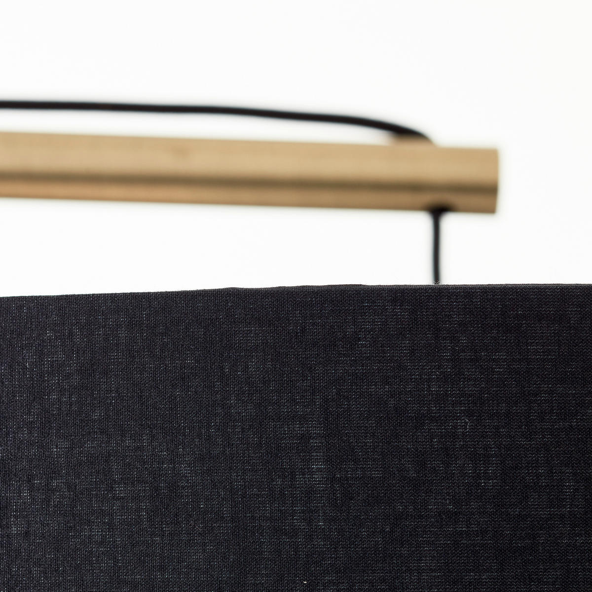 STOJEČA SVETILKA  Annice 160/193/50 cm            - črna/barve medenine, Trendi, kovina/tekstil (160/193/50cm)