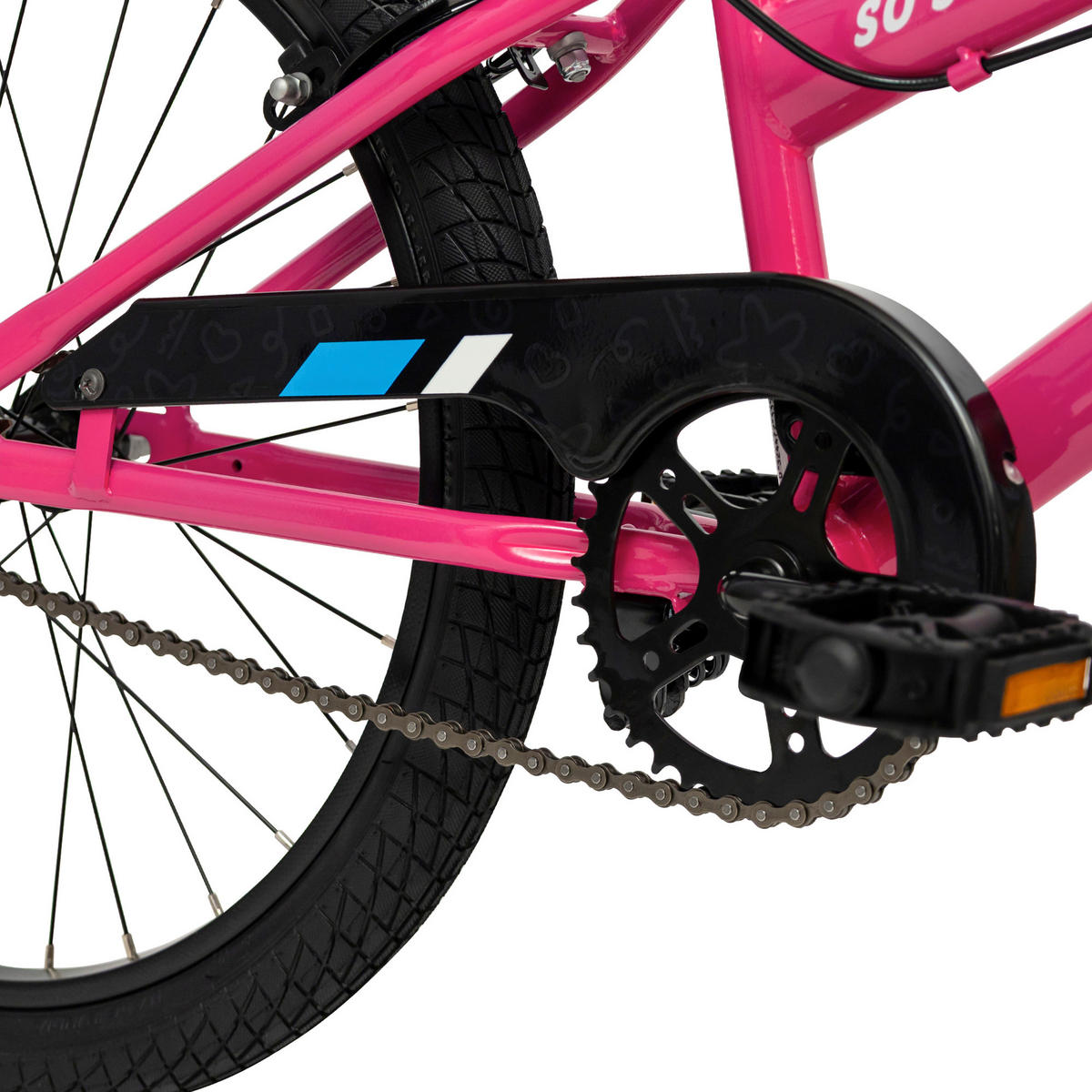 KINDERFAHRRAD 20 Zoll  - Pink, Basics, Metall (64/95/135cm)
