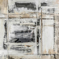 ÖLGEMÄLDE Abstraktes 55/55 cm  - Weiß/Grau, Design, Holz/Kunststoff (55/55cm) - Monee