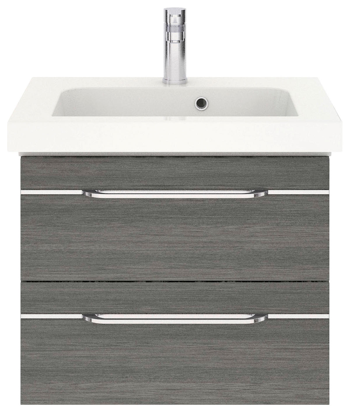 WASCHTISCHKOMBI 64,4 cm  - Chromfarben/Graphitfarben, KONVENTIONELL, Holzwerkstoff/Stein (64,4cm) - Pelipal