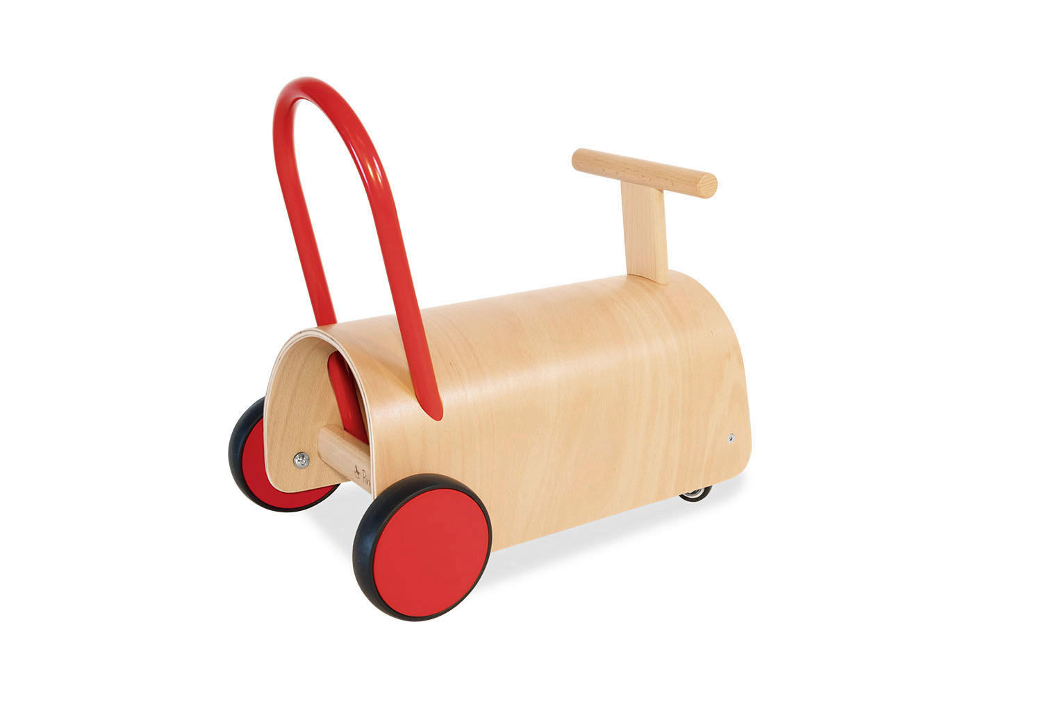 LAUFLERNWAGEN - Rot/Naturfarben, Basics, Holz (L 47 cm/B 31 cm/H 45 cmcm) - Pinolino