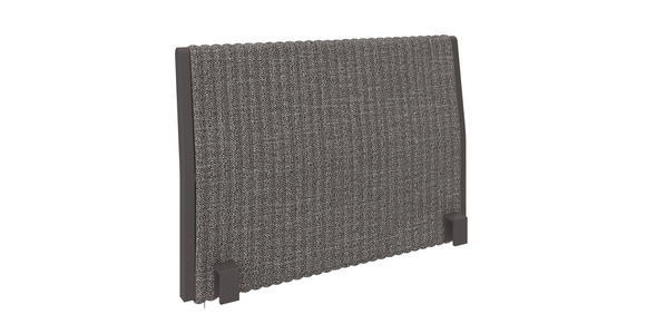 ARMLEHNE in Aluminium Webstoff - Dunkelgrau/Anthrazit, Design, Textil/Metall (65/45/7cm) - Dieter Knoll