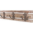 WANDGARDEROBE Tanne massiv Braun  - Braun, Design, Holz (50/14/7cm) - Carryhome