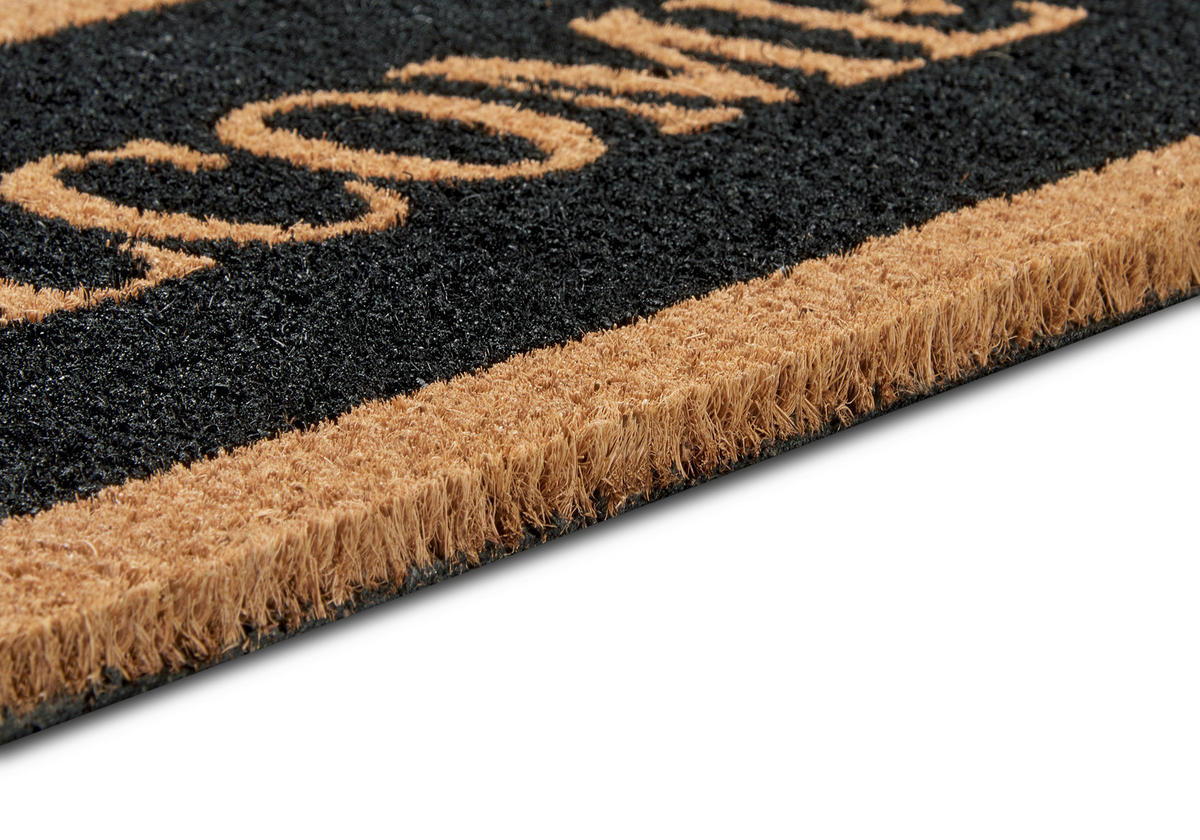 KOKOSMATTE  27/70 cm  Schwarz, Hellbraun  - Hellbraun/Schwarz, Basics, Naturmaterialien/Kunststoff (27/70cm) - Hanse Home