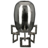 DEKOVASE  - Silberfarben, Basics, Metall (25/40/25cm)