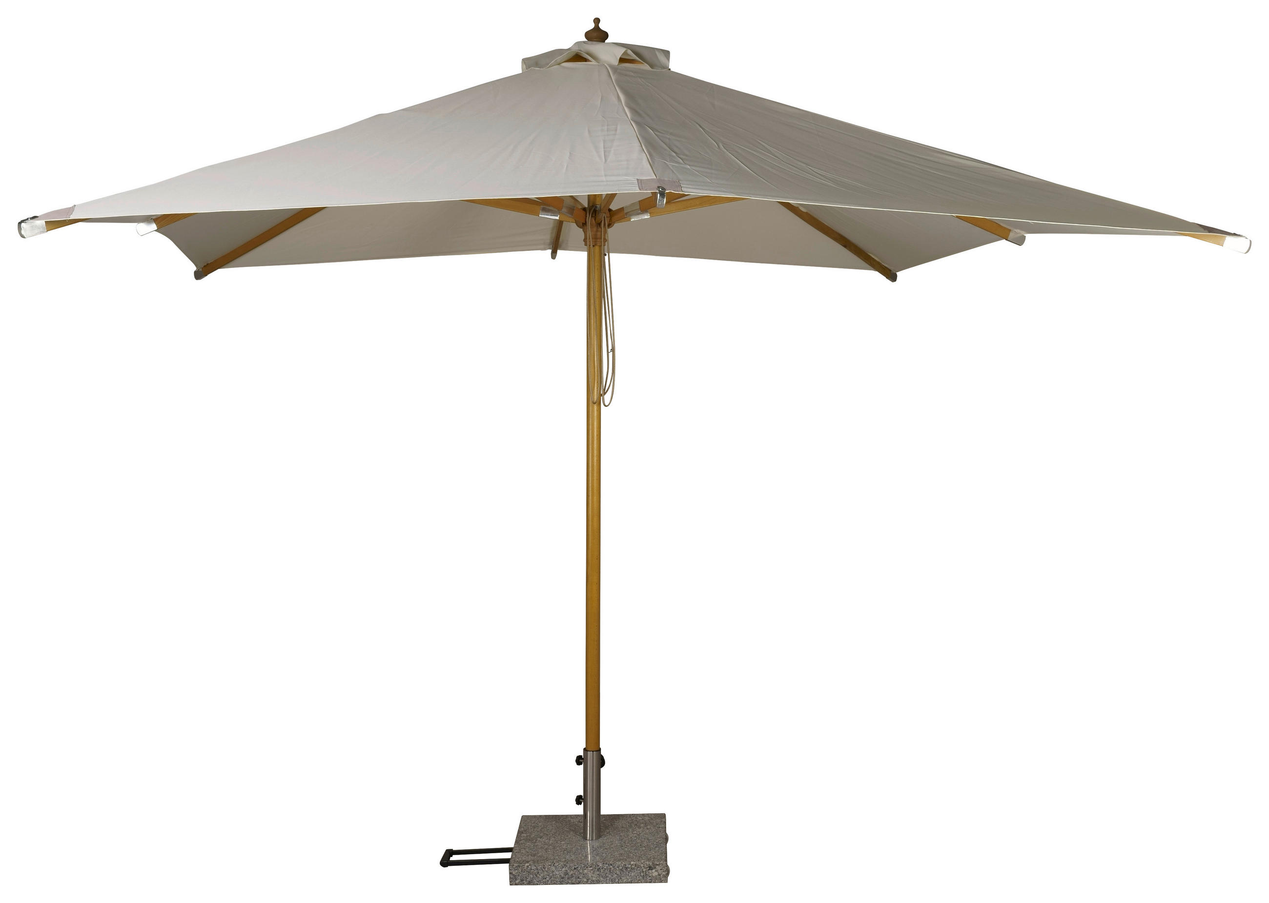 SONNENSCHIRM 300 cm  - Weiß, KONVENTIONELL (300/267/300cm) - Gardenson