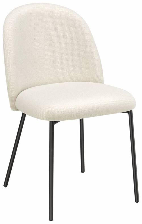 STUHL Struktur Schwarz, Sandfarben  - Sandfarben/Schwarz, Design, Textil/Metall (46/81/57cm) - Lomoco