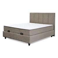 BOX KREVET     svetlobraon  - svetlobraon/crna, Moderno, metal/tekstil (160/200cm) - Hom`in