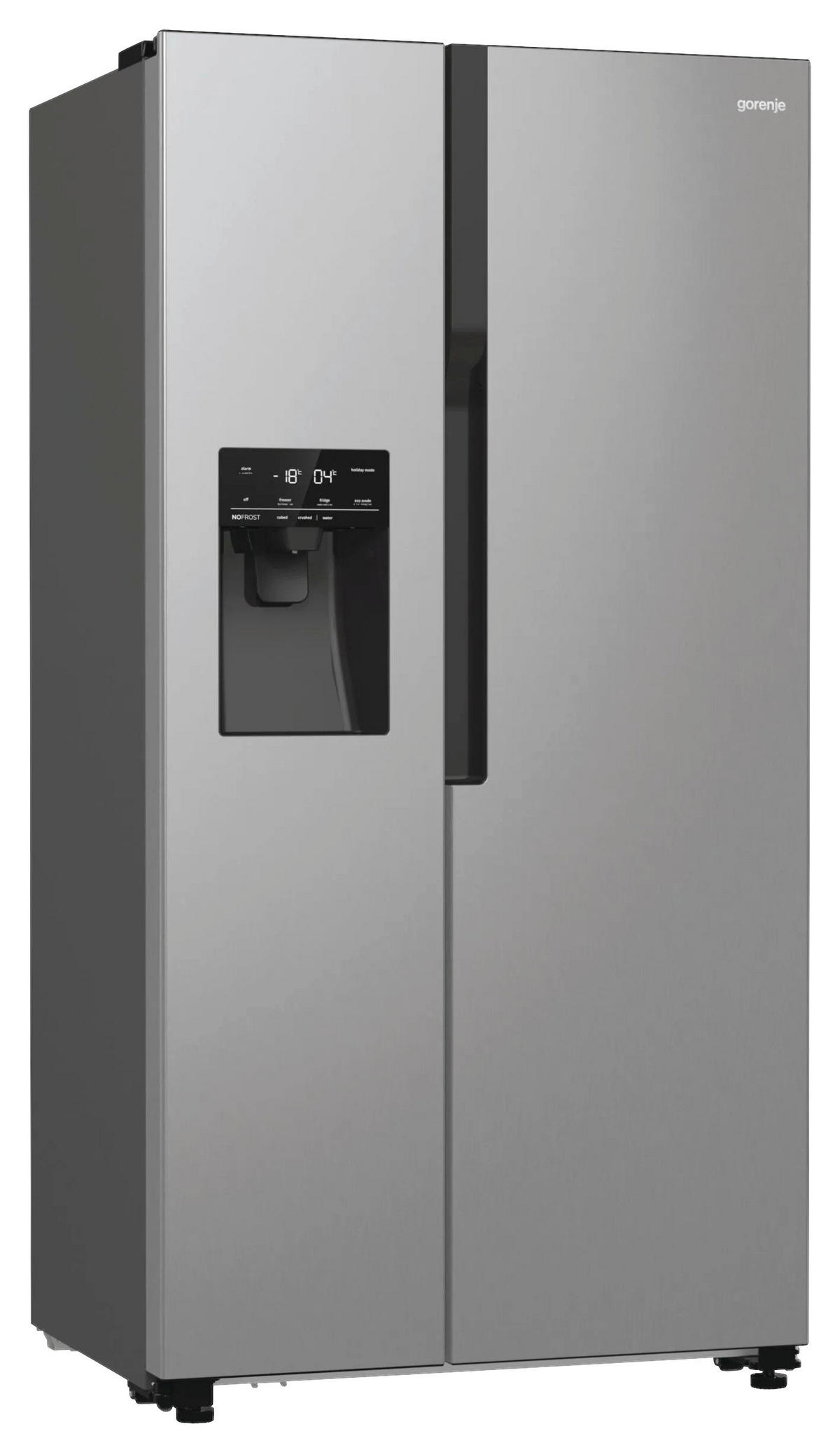 SIDE-BY-SIDE 91,5/178,6/69,8 cm NRR9185ESXL  - Edelstahlfarben, MODERN, Glas/Kunststoff (91,5/178,6/69,8cm) - Gorenje