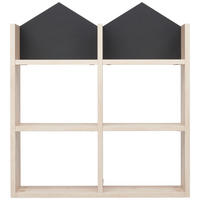 WANDREGAL 70/78/20 cm  - Birkefarben/Schwarz, Trend, Holzwerkstoff (70/78/20cm) - Jimmylee