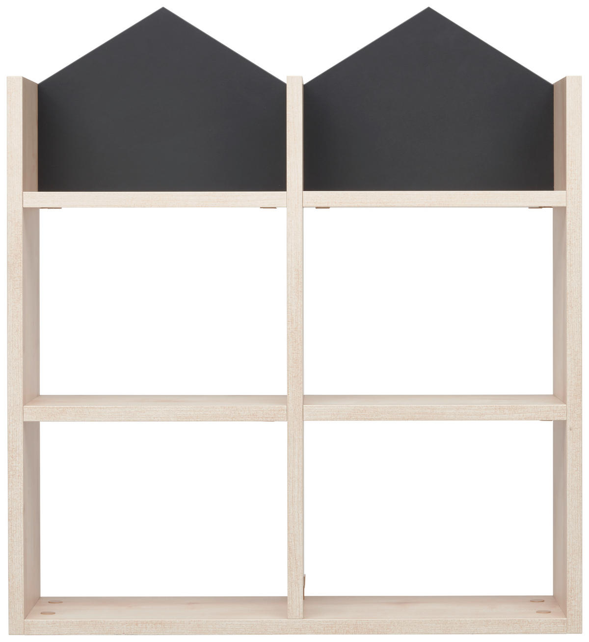 WANDREGAL 70/78/20 cm  - Birkefarben/Schwarz, Trend, Holzwerkstoff (70/78/20cm) - Jimmylee